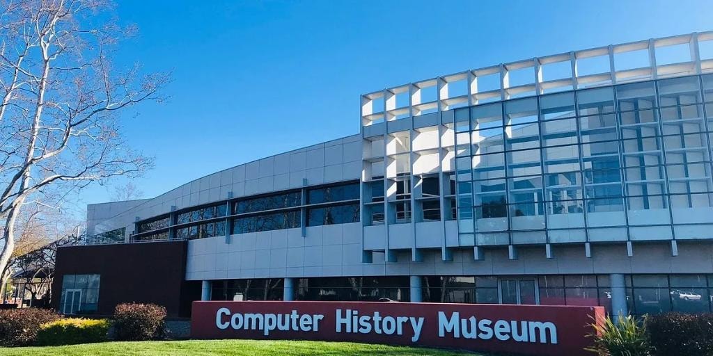 Computer History Museum exterior building facade, Mountain View CA