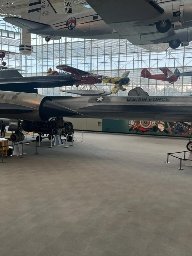 Museum of Flight Great Gallery panoramic view with aircraft collection